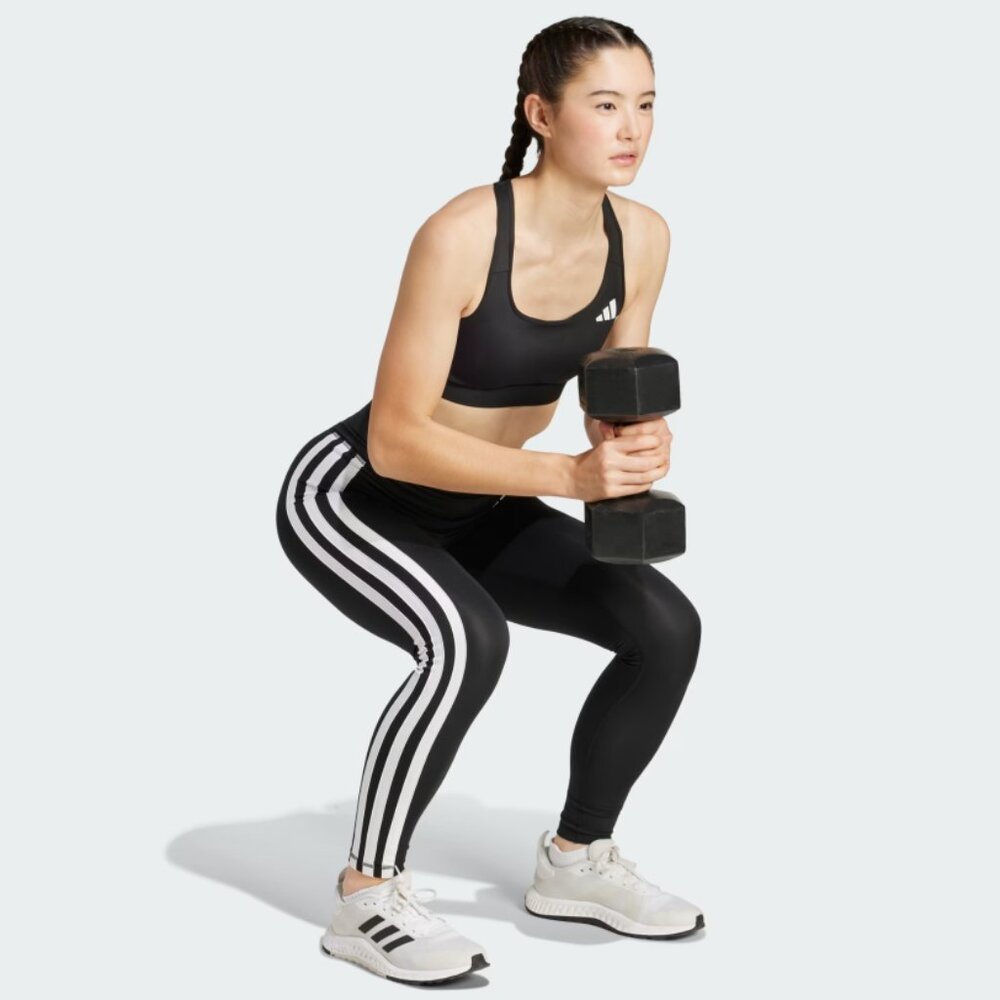 Optime Essentials 3-Stripes 7/8 Leggings - Picture 3 of 6